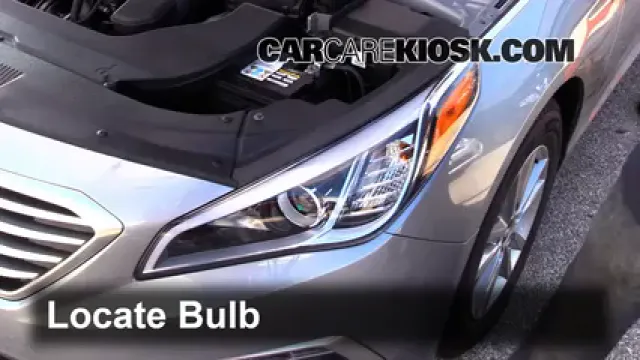 2015 Hyundai Sonata SE 2.4L 4 Cyl. Lights Headlight (replace bulb)